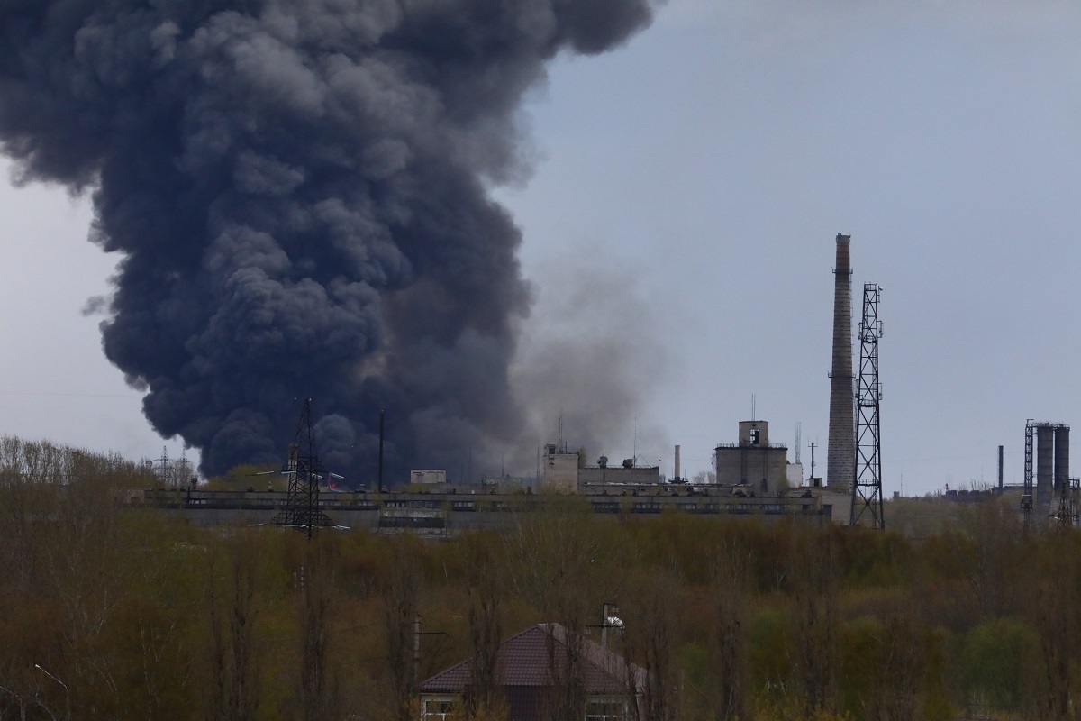 После пожара в Дзержинске не обнаружили загрязнения воздуха химическими веществами
