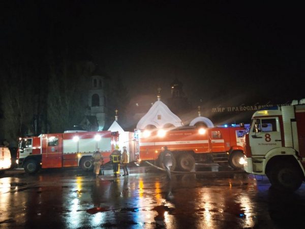 Ночной пожар произошел в церкви Татианы Великомученицы на Автозаводе