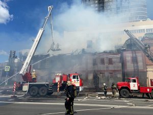 Исторический дом на Большой Печерской загорелся в Нижнем Новгороде