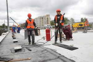 Финальный этап строительства транспортной развязки на ул.Циолковского в Нижнем Новгороде