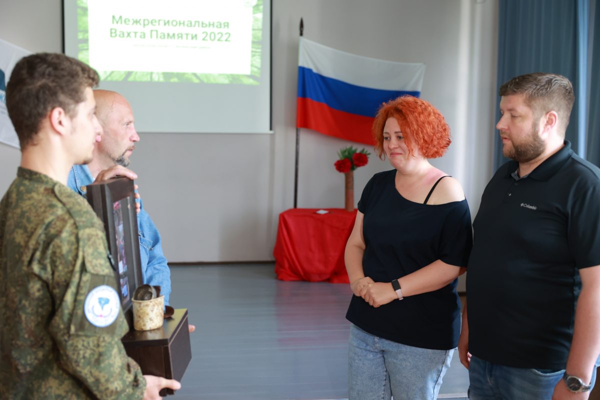 В Дзержинске родственникам передали личные вещи воина Красной Армии