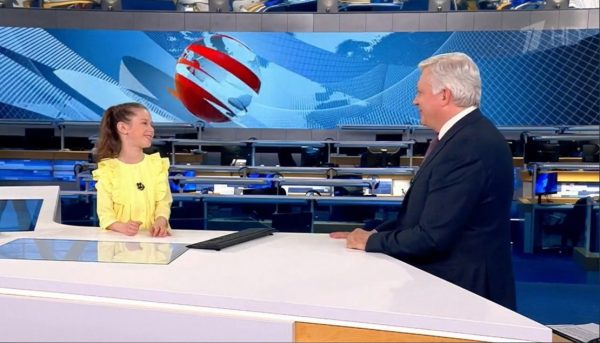 Победительница детского «Голоса» Аделия Загребина снялась в «Новостях» на Первом канале