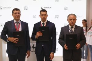 Глеб Никитин подписал соглашение с&nbsp;АО «ДОМ.РФ» и&nbsp;АО «Банк ДОМ. РФ» по&nbsp;взаимодействию при реализации инфраструктурных проектов