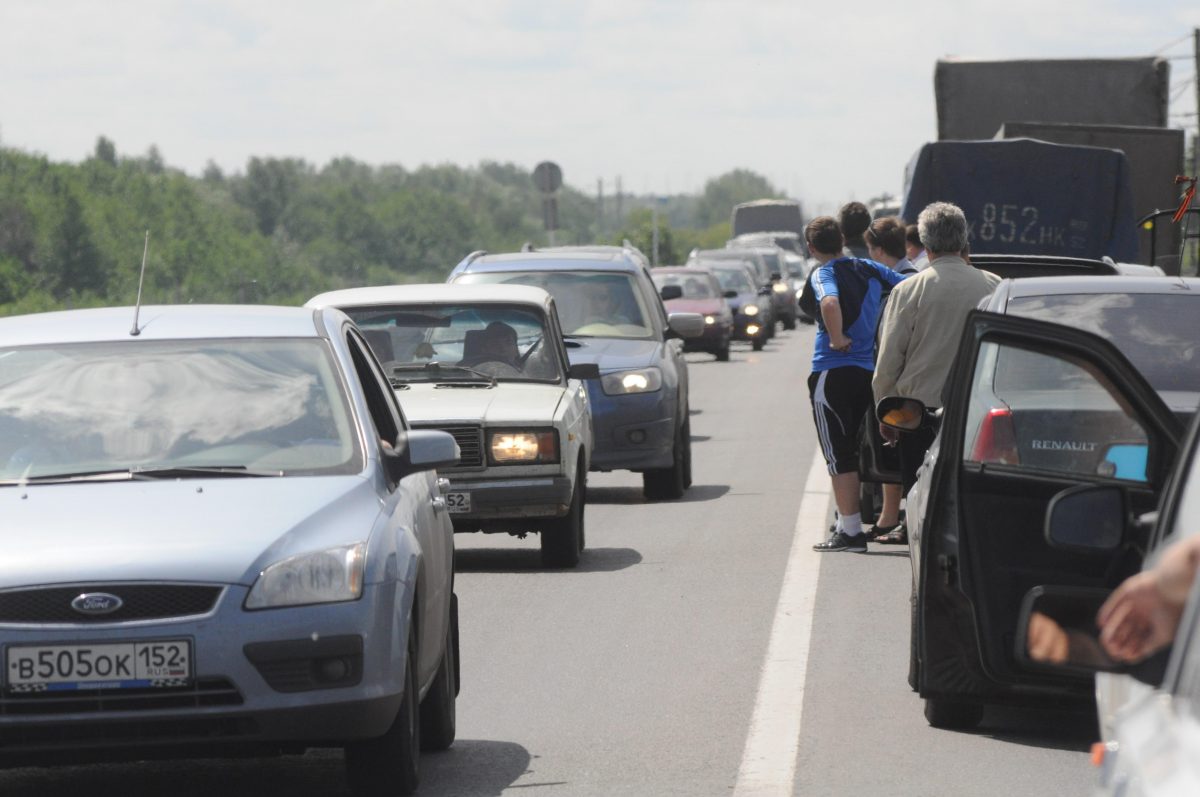 Нижегородцы жалуются на пробки на въезде в город на трассе М‑7