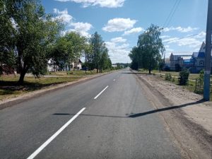 В&nbsp;рабочем поселке Вознесенское отремонтировали 2,1&nbsp;км одной из&nbsp;центральных дорог