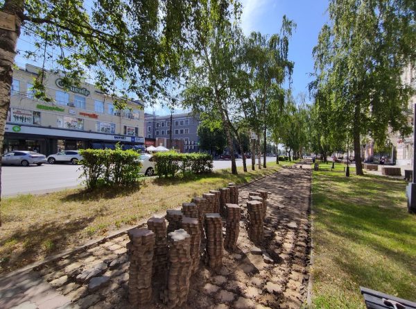 На улице Коминтерна в Нижнем Новгороде заменят брусчатку