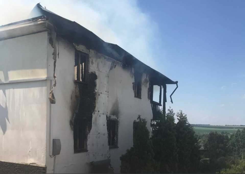 Опубликовано видео с пожара на территории женского монастыря в Богородском районе