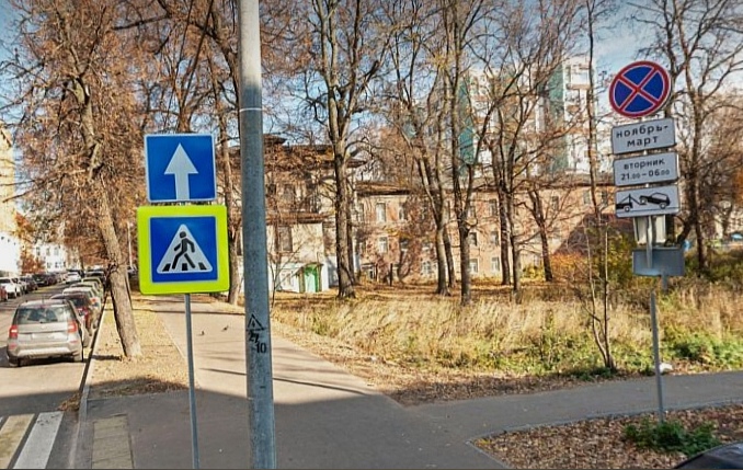 Сквер на пересечении улиц Ульянова и Провиантская в Нижнем Новгороде благоустроят к октябрю