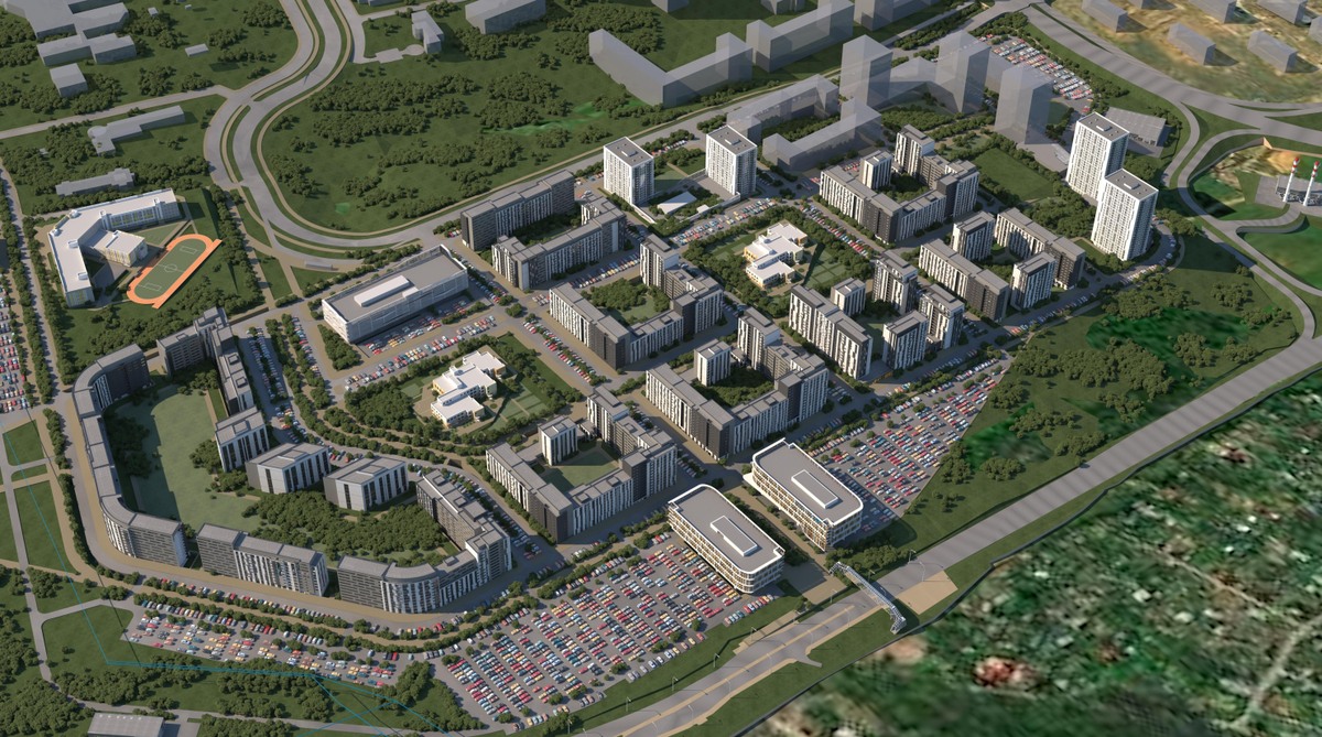 Архитектурный совет одобрил концепцию застройки участка площадью 52 гектара в Новинках