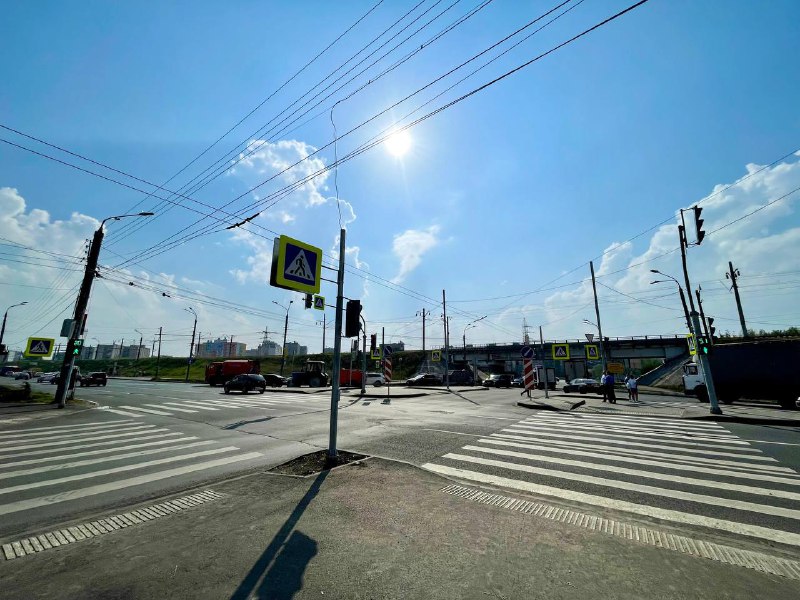 Развязка на пересечении улиц Акимова и Пролетарской реконструирована в Нижнем Новгороде