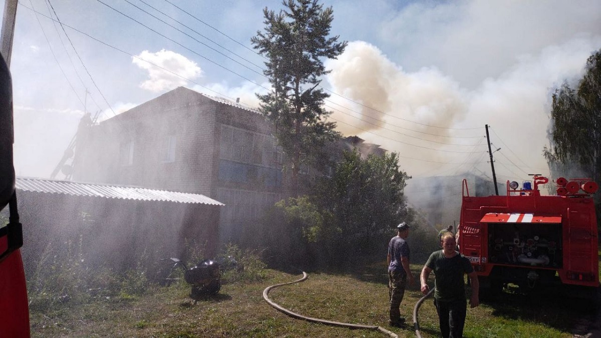 Стали известны подробности крупного пожара в Семеновском районе