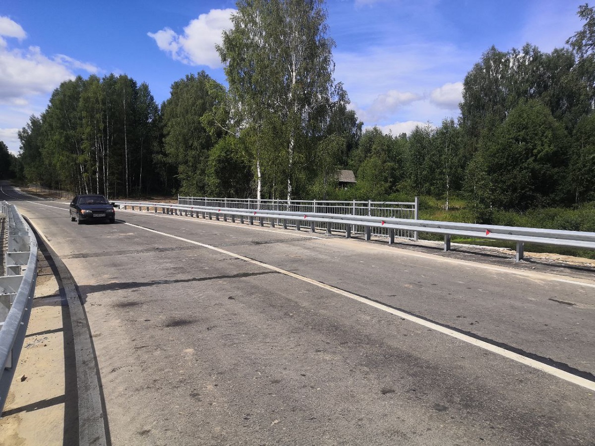 Новый мост через реку Ширмакша построили в Нижегородской области