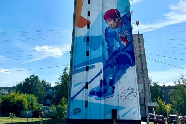 Граффити со спортсменами украсили многоэтажки в Нижнем Новгороде