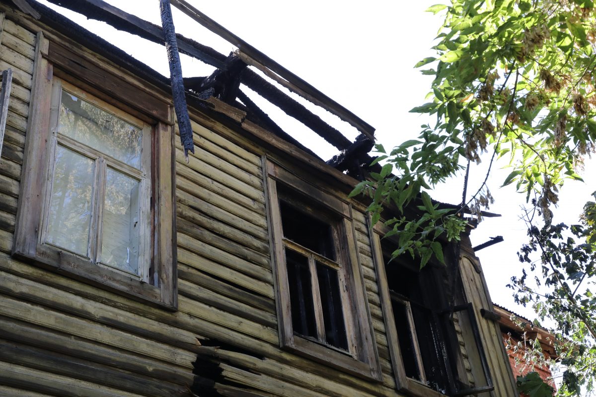 Историческое здание «Доходный дом Гурова» сгорел в центре Нижнего Новгорода