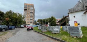 Сквер около палат 17 века на улице Гоголя начали благоустраивать