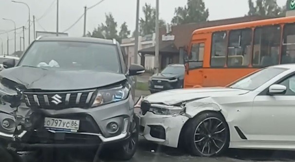 7‑километровая пробка образовалась из-за ДТП на Казанском шоссе в Нижнем Новгороде