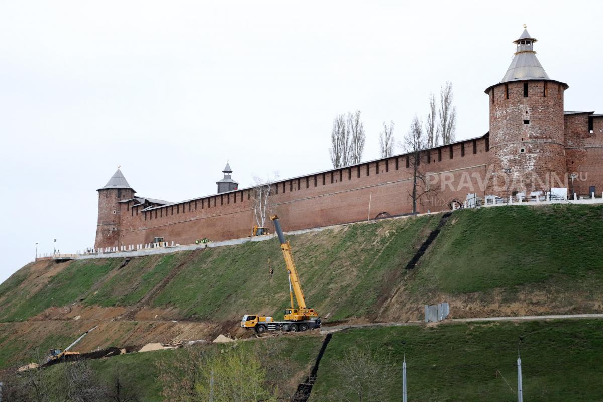 Почти 26 млн рублей потратят на проект по укреплению склона Нижегородского кремля