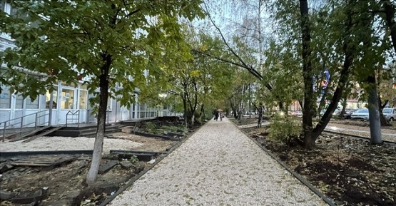 Детская площадка и дорожки появятся в сквере на улице Горького