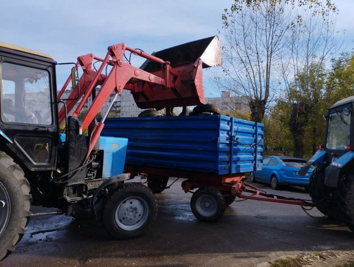 12 тонн отработанных автошин вывезли с Московского района в Нижнем Новгороде