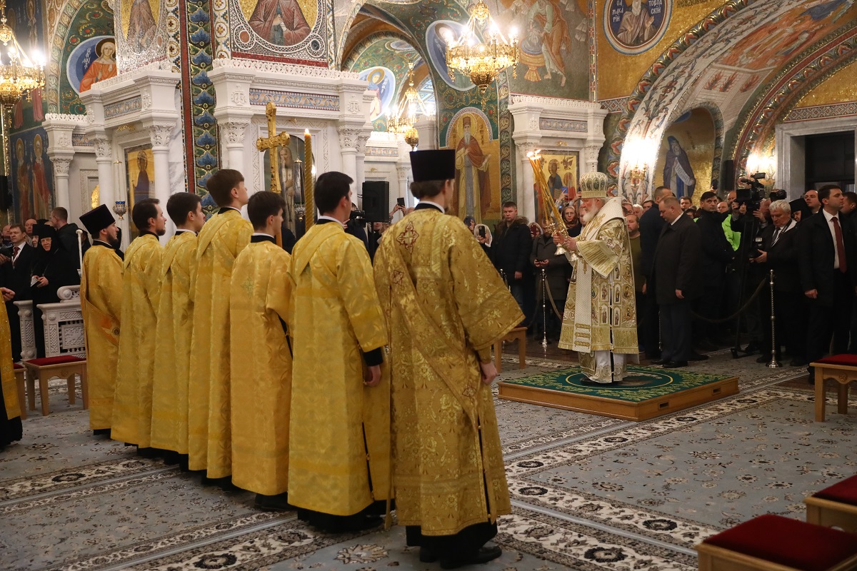 Чин великого освящения совершил Святейший Патриарх Московский и всея Руси Кирилл