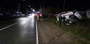 Машина скорой помощи перевернулась в Починковском округе