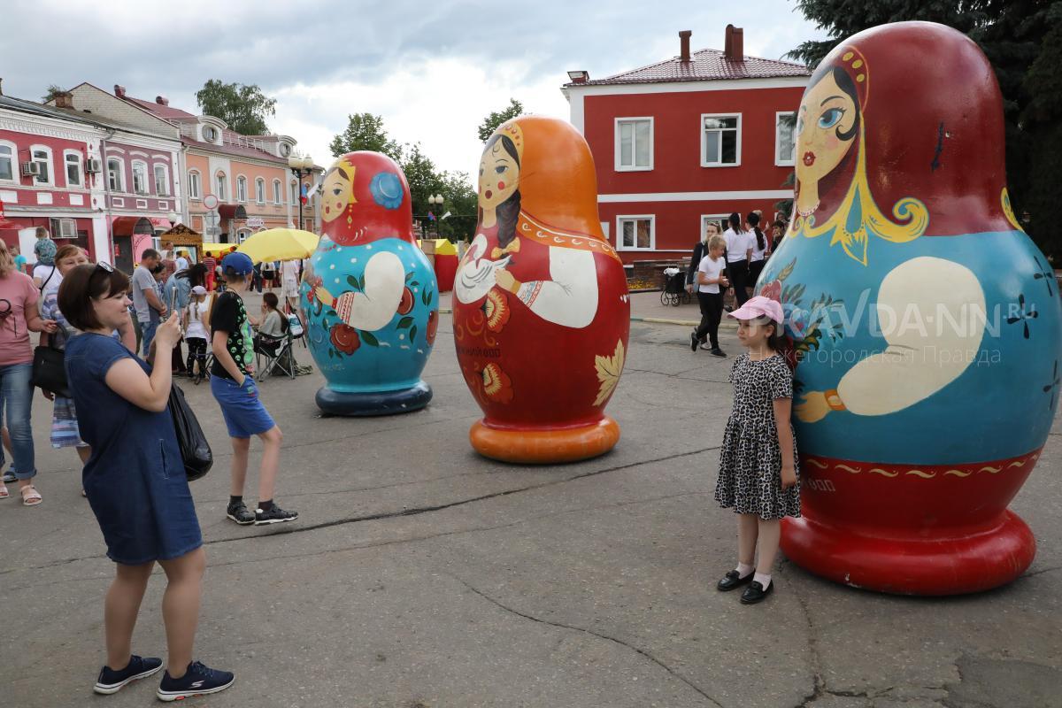 Этим летом на фестивале "Золотая хохлома" в Семёнове матрёшки пользовались популярностью