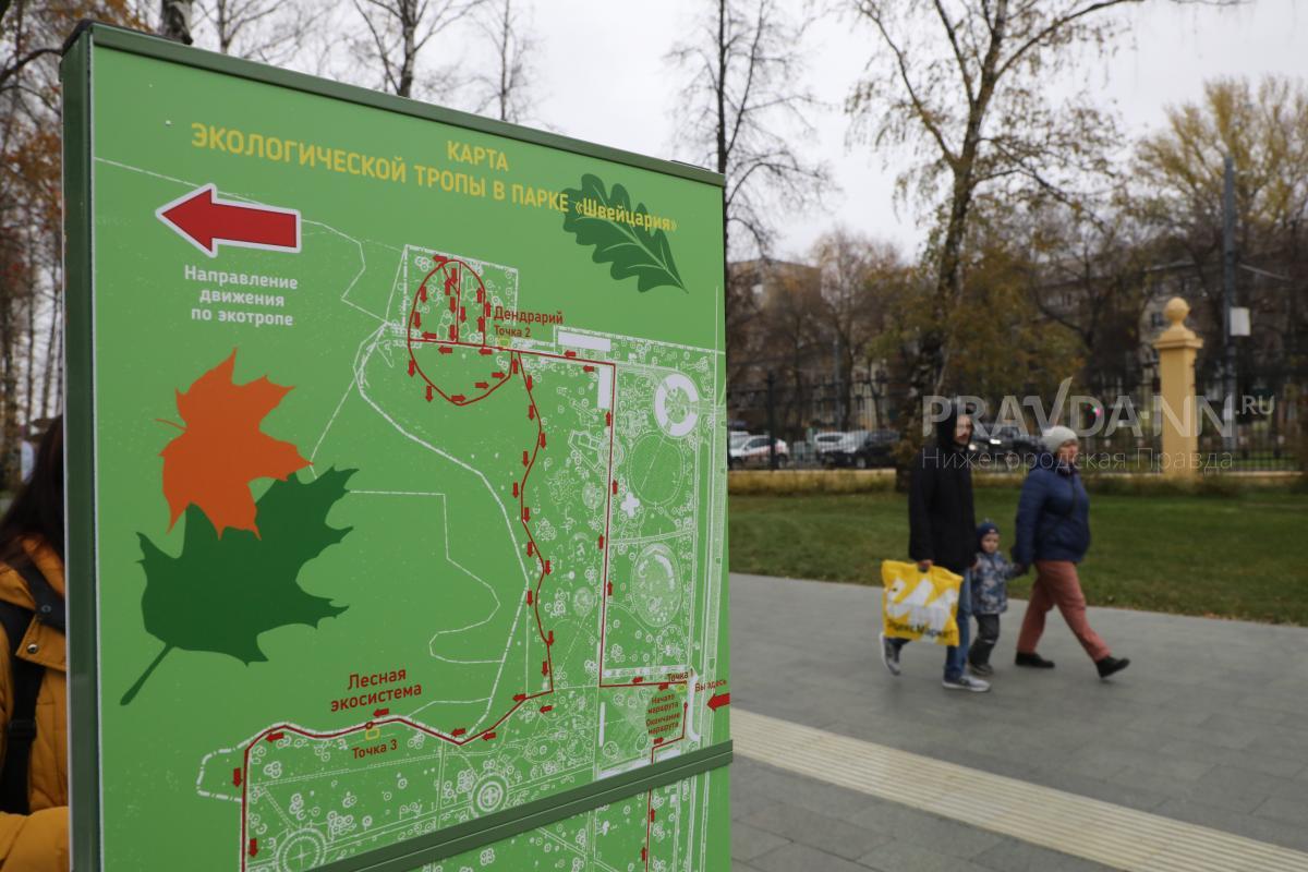 Эко-тропа для двухчасовой прогулки появилась в нижегородском парке «Швейцария»