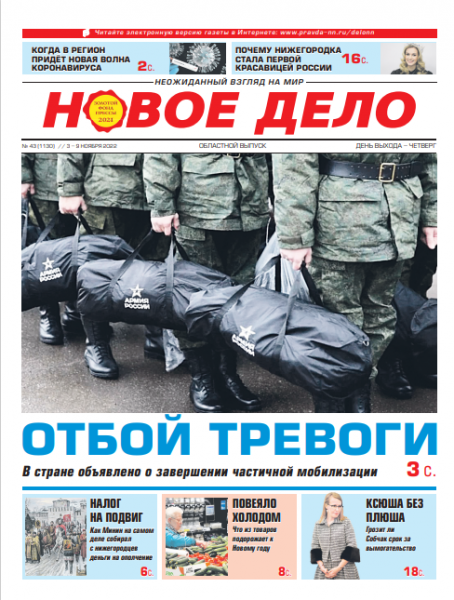 Новое дело №43 от 03.11.2022
