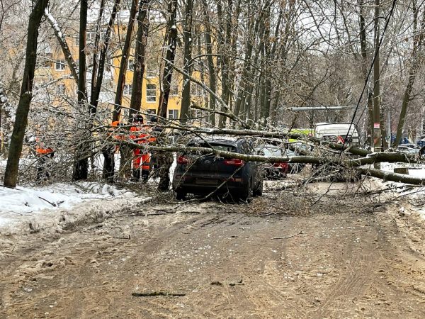 Въезд в детскую больницу №1 со стороны проспекта Гагарина перекрыт из-за последствий ледяного дождя