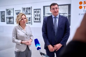 Глеб Никитин представил Ольге Любимовой выставочный и концертный залы в пакгаузах