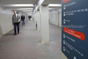 Освещение в подземном переходе на Стрелке восстановят до 11 декабря