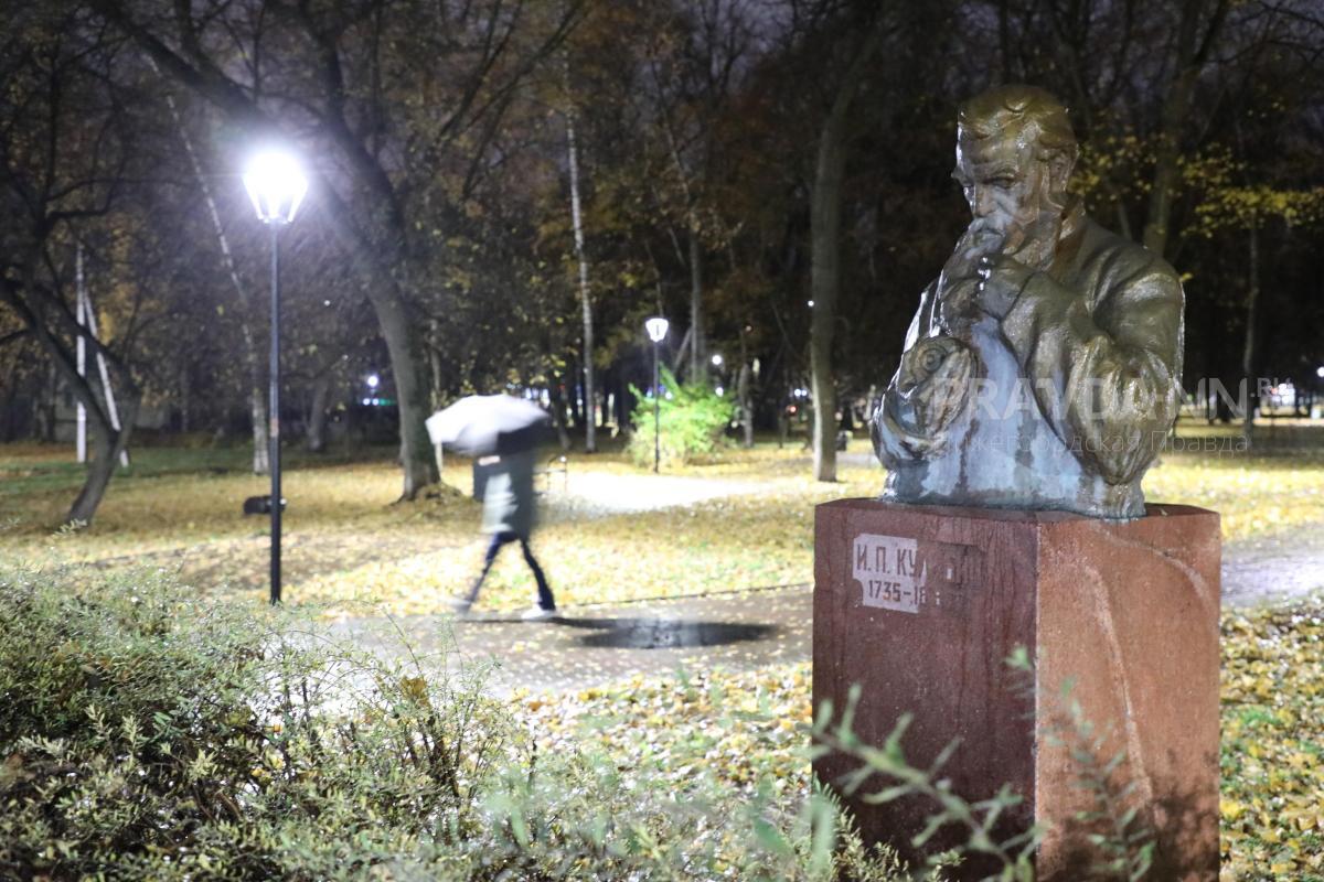 Дополнительные фонари появятся в парке Кулибина в 2023 году