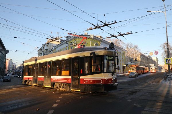 Трамваи временно не ходят по улице Ильинской в Нижнем Новгороде 28 ноября