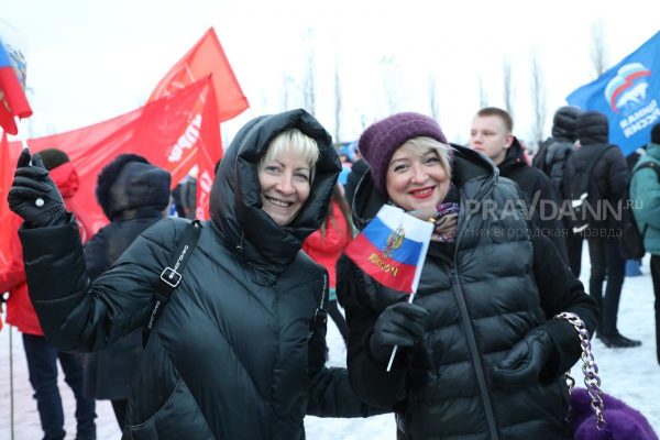 «Мы вместе!»: в Нижнем Новгороде прошел митинг-концерт в поддержку российских военных