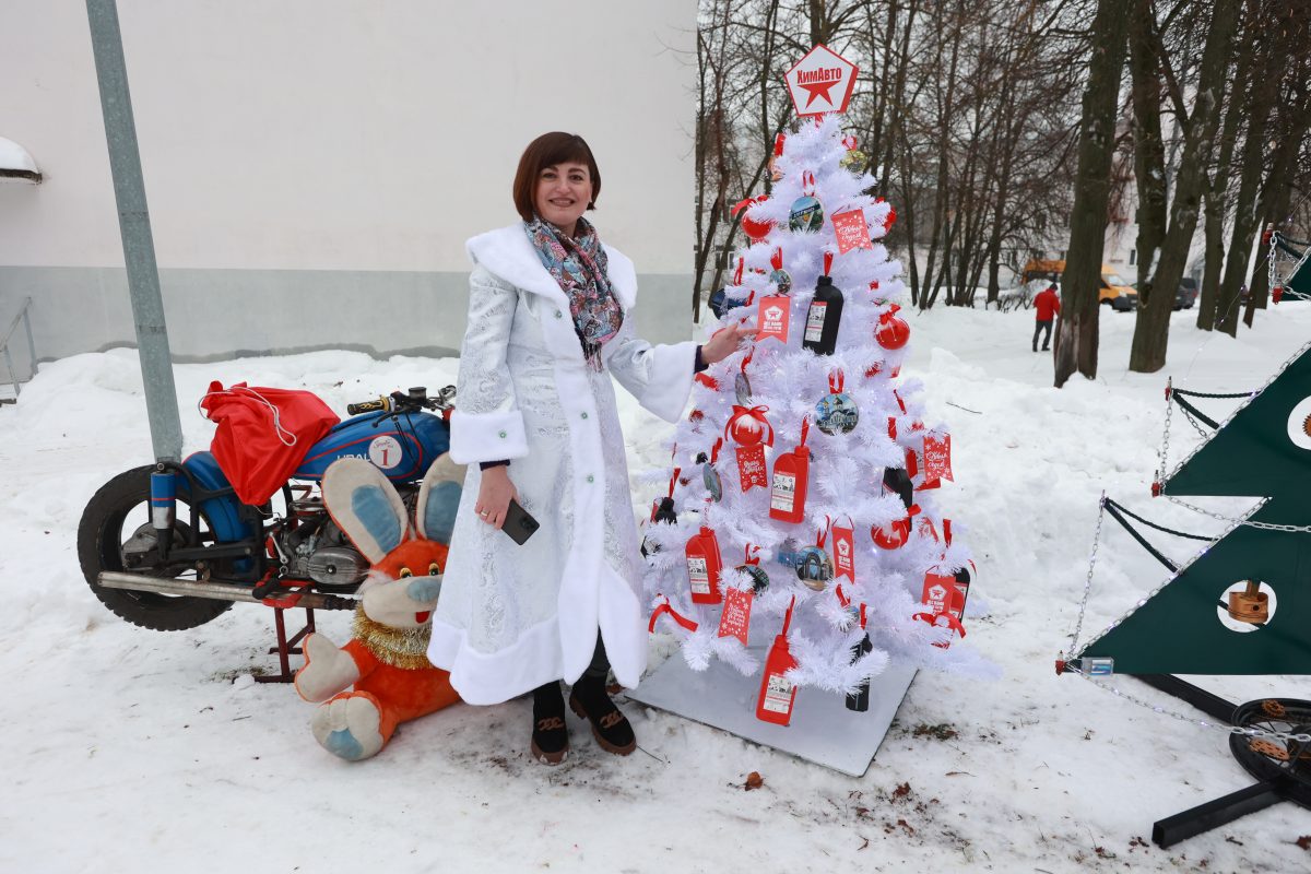 Аллея новогодних ёлок открылась в Дзержинске