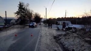 В Борском районе автобус столкнулся с&nbsp;такси