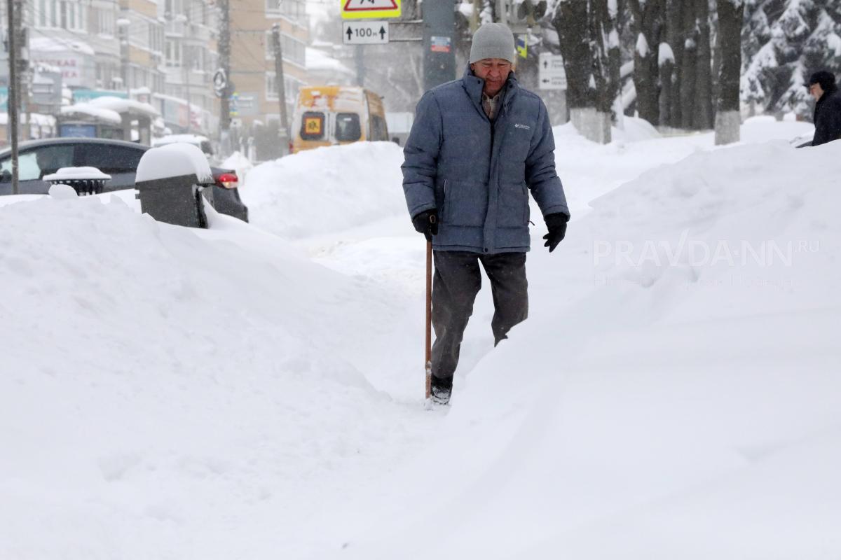 Огромные сугробы вырастут в Нижнем Новгороде из-за циклона «Ваня» 15 декабря