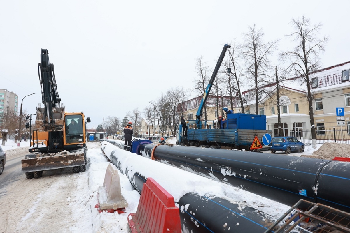 Строительство магистральных коммунальных сетей в Дзержинске идет с опережением графика