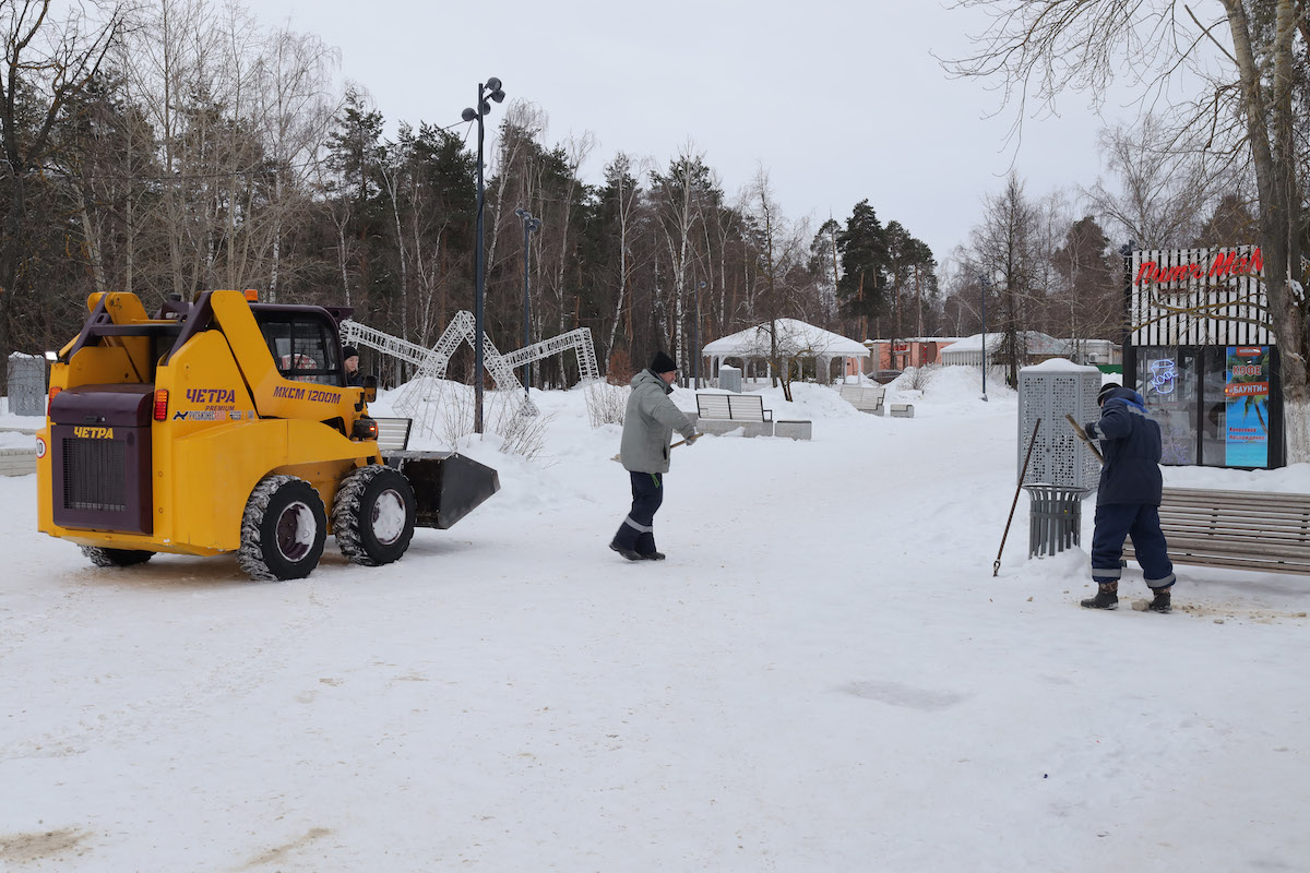 Содержание благоустроенных пространств в зимнее время в Дзержинске получило положительную оценку