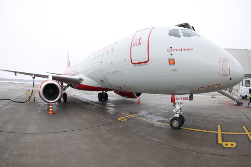 Самолет «Дзержинск» впервые приземлился в аэропорту Нижнего Новгорода 26 января