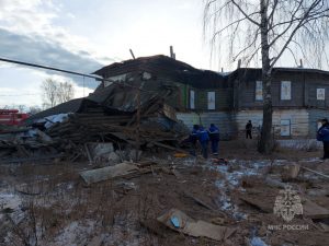 Опубликовано видео с места взрыва газа в Лукоянове