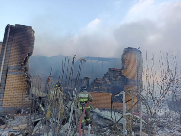 Частный дом сгорел в Кстовском районе