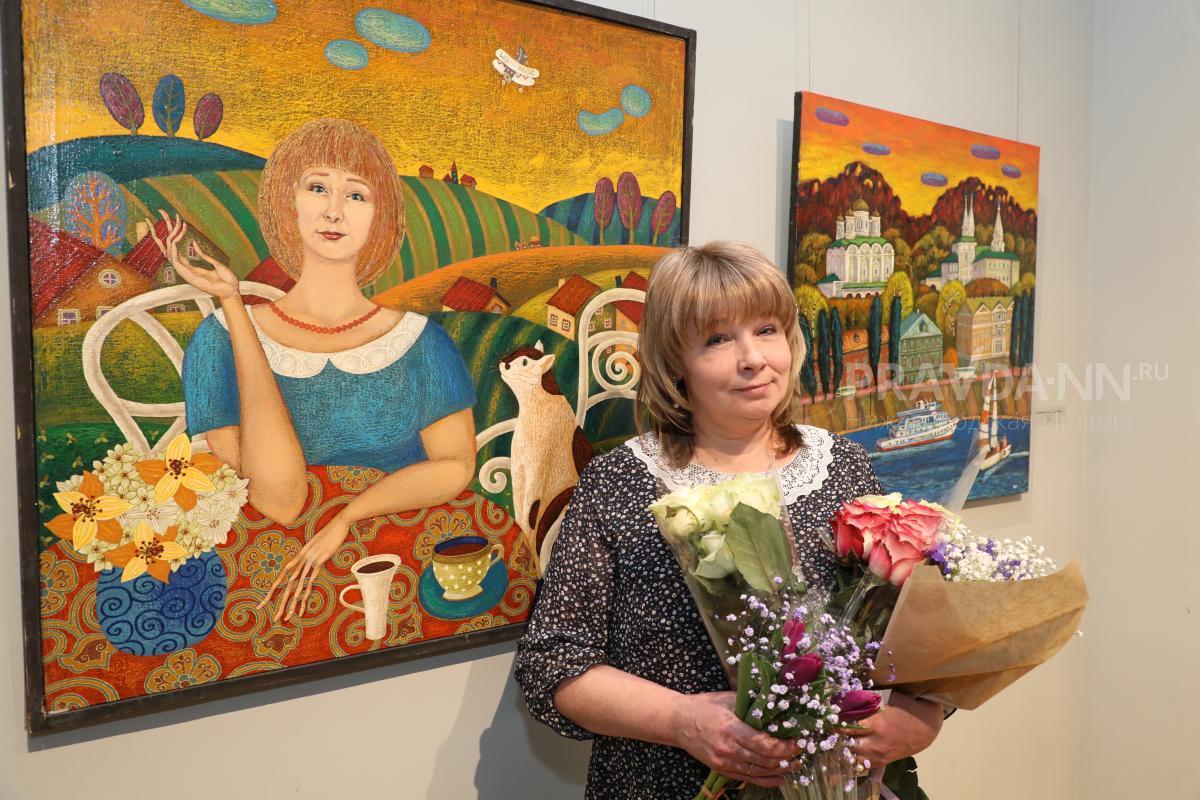 В Художественном музее открылась выставка картин Марины Поляковой «Знаки ветра и воды»