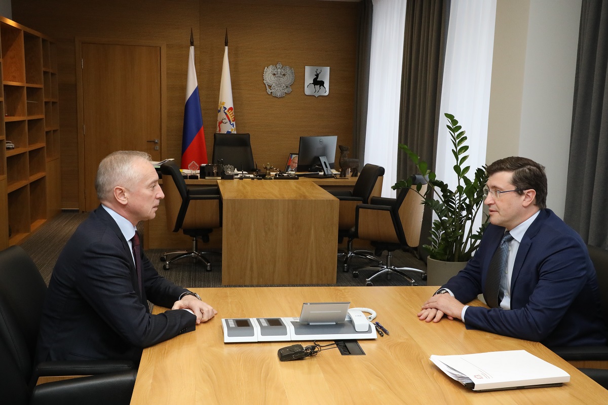 Глеб Никитин провел рабочую встречу с губернатором Томской области Владимиром Мазуром