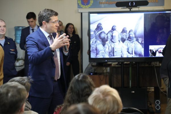 Нижегородские участники СВО пообщались с семьями через телемост
