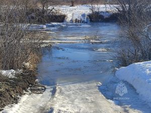 Мост через реку Алатырь затопило в Починковском округе