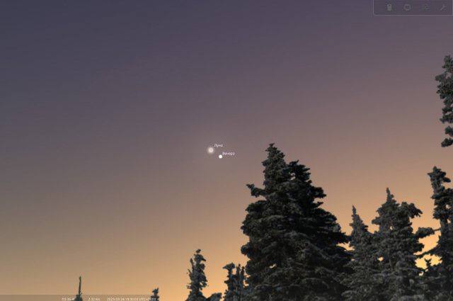 Нижегородцы смогут увидеть соединение Венеры и Луны вечером 24 марта