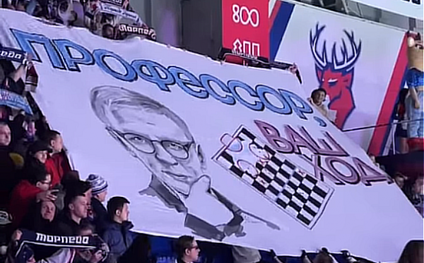 Нижегородка создала огромный арт для фан-сектора ХК «Торпедо»