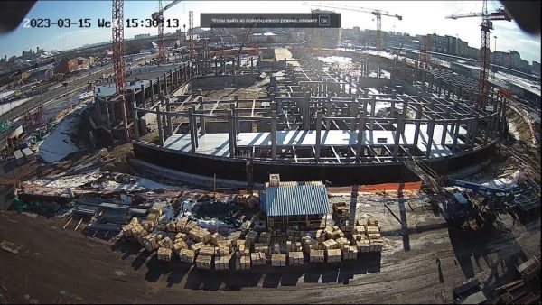 Монтаж металлоконструкций Ледового дворца в Нижнем Новгороде завершится осенью