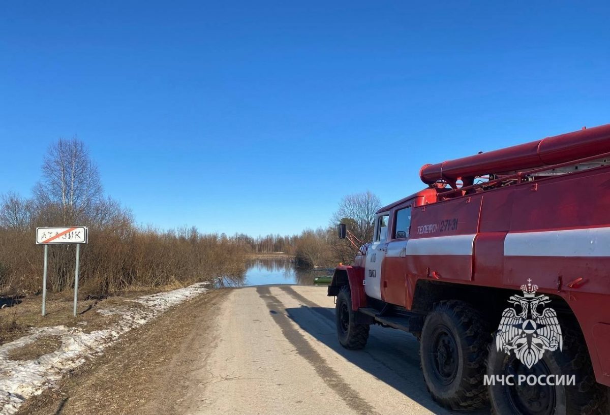 Дорогу к поселку Атазик в Уренском округе затопило 29 марта